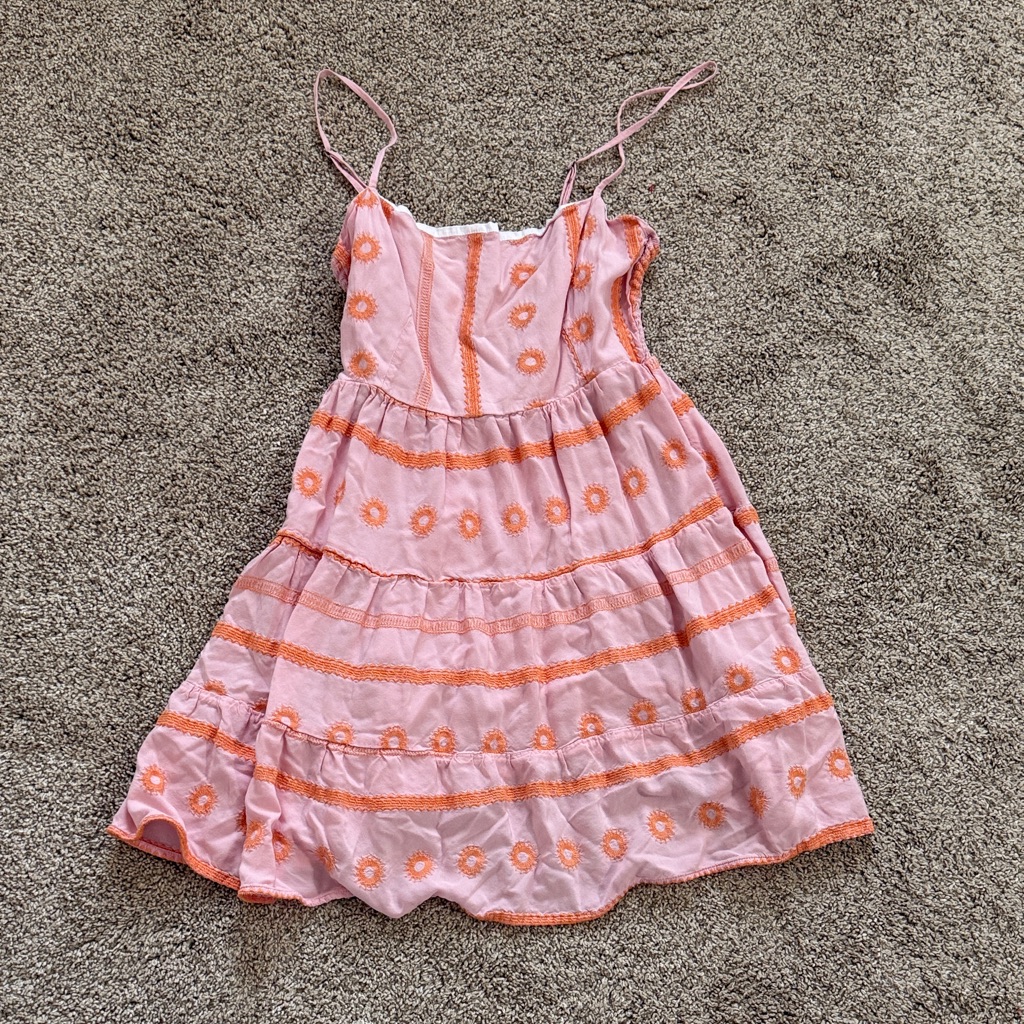 Maaji Pink And Orange Floral Mini Dress